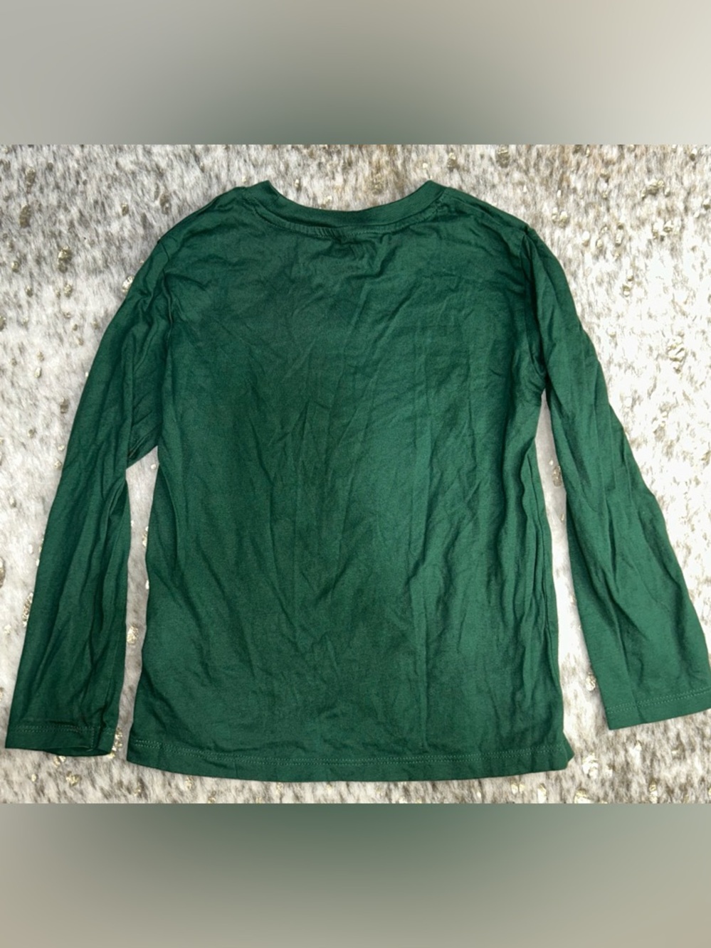 5 for $25🔥H&M "Jolly And Bright" Green‎ Long Sleeve T-Shirt Kids 5T/6 - Picture 2 of 5